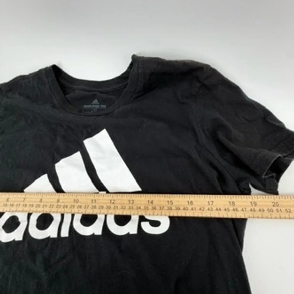 Adidas Amplifier Tee Mens Large Black White Logo Graphic Cotton T-Shirt L